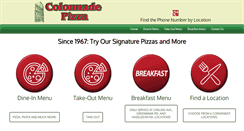 Desktop Screenshot of colonnadepizza.com